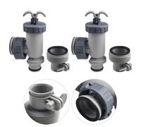 NbgrvB Kit de valve à piston de rechange compatible avec les pompes Intex 1500 2500 4000 GPH, comprend des adaptateurs de type 3,2 à 3,8 cm