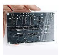 NbgrvB Kit d'horloge de circuit numérique à monter soi-même, affichage à 6 chiffres, DC 4,5 V-5,5 V, tableau d'entraînement à la soudure pour l'électronique