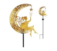 NbgrvB Lampe solaire de jardin fée sur lune papillon IP65 résistante aux