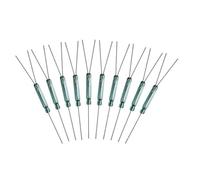 NbgrvB Lot de 10 interrupteurs à lames en verre SPDT à trois broches N/O N/O actionné magnétique 2,5 x 14 mm 3000 Hz pour électronique de bricolage