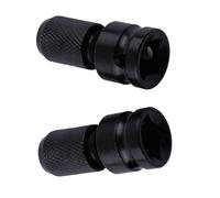 NbgrvB Lot de 2 adaptateurs de mandrin de perceuse hexagonale de 30,5 cm à | Convertisseur de douilles en acier au chrome vanadium et clé pneumatique, finition électrophorèse