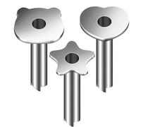 NbgrvB Lot de 2 outils de perforation en acier inoxydable pour percer des noix de coco Argenté