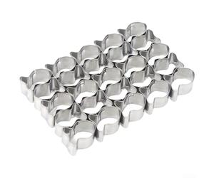 NbgrvB Lot de 25 emporte-pièces en métal pour poisson 12 cm | 25 formes de poisson, acier inoxydable, durable, facile à utiliser, essentiel pour la cuisson