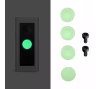 NbgrvB Lot de 4 coques de rechange pour bouton de sonnette filaire avec vis en silicone pour sonnette vidéo Pro Noir Vert fluo