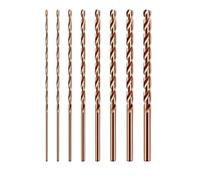 NbgrvB M35 Foret extra long 5 % cobalt 200 mm pour acier inoxydable, métal, bois, entièrement rectifié HSS 135