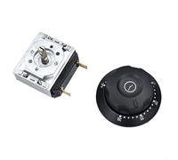 NbgrvB Minuteur mécanique 16 A 250 V avec cloche pour four à micro-ondes, cuiseur à riz et cuiseur vapeur électrique 30/60/90/120 min en métal et plastique (30 min)