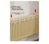NbgrvB Porte-serviettes élégant pour radiateur pour fer compact antirouille | Barre chauffante pour petites salles de bains, installation simple sans perçage, peignoirs et serviettes, 55 cm pour noir