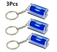 NbgrvB pour mini Niveau pour tubulaire Magnétique Lot de 3 - Niveau Trapézoïdal en Acrylique Jaune et pour Bricolage - Base Aimantée pour robuste - 4x1,5x1,7cm(blue)