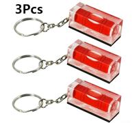 NbgrvB pour mini Niveau pour tubulaire Magnétique Lot de 3 - Niveau Trapézoïdal en Acrylique Jaune et pour Bricolage - Base Aimantée pour robuste - 4x1,5x1,7cm(red)
