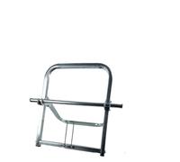 NbgrvB Pour porte-enrouleur de câble à essieu unique robuste, bobine de fil | Distributeur de 30 cm de diamètre, pour organisateur compact en métal, câbles, cordes, atelier, garage, argenté, 41 x 3 cm