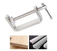 NbgrvB Pour serre-joint robuste avec couvercle de protection pour acier | Poignée en forme de T avec finition chromée - Fixation sécurisée - Pour bois, métal, pierre, projets de bricolage - 60 mm