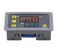 NbgrvB Relais temporisé numérique 220 V avec affichage LED, programmable | Minuteur de cycle - Interrupteur marche/arrêt - Plusieurs modes y compris cyclique et périodique - 79 x 43 mm - Automa