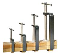 NbgrvB Serre-joint professionnel pour acier plat, design de protection | Poignée en forme de T pour une prise en main sûre - Pour bois, métal, pierre, argent - 60 mm