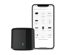 NbgrvB Smart IR Blaster pour Alexa & Google Assistant WiFi Universel Télécommande Hub pour TV AC Ventilateur Fonctionne avec Broadlink RM4C Mini App Noir