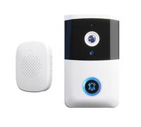 NbgrvB Sonnette vidéo WiFi intelligente sans fil avec application à distance, installation sans perforation pour système d'interphone de sécurité à domicile