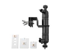 NbgrvB Support gouttière pour caméras et panneaux solaires compatible avec | Ring Arlo EufyCam - Construction en ABS durable, support facile à installer, taille 17 x 6 cm, support extérieur résistant