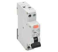 NbgrvB Type pour disjoncteur RCBO courbe 16 A, 230 V 1P+N RCD avec fenêtre d'état rouge/vert, installation rapide sur rail DIN