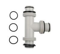 NbgrvB Valve de piston de rechange pour pièces de piscine Intex - Adaptateur en T de 3,8 cm avec joints toriques en caoutchouc - Connecteur en plastique PP durable