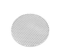 NBMfdSRY Grill De Barbecue Rond en Acier Inoxydable, Maille Argentée, Plusieurs Tailles(28cm)