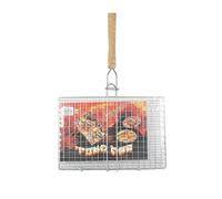 NBMfdSRY Paquet De 2 Paniers Gril en Maille for Barbecue, Plusieurs Tailles avec Brosse for(33x20.5x45cm)