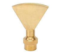 NBVGHPSRW Arroseur à Jet en éventail, buse de Fontaine en Laiton réglable, pulvérisation en éventail étroit pour Jardin et musées, raccord G1-1/2 avec Adaptateur Universel, Angle de Jet de