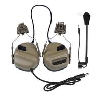 NC Microphones Antibruit Pour Version Casque, Ecouteurs Antibruit Pour Prise De Vue Electronique, Ecouteurs Tactiques Pour Activités Airsoft