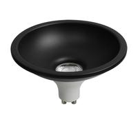 NCC-Licht Ampoule LED Deep-Deco à réflecteur blanc 8 W GU10 750 lm blanc chaud 3000 K 36° à intensité variable + anneau noir ES111