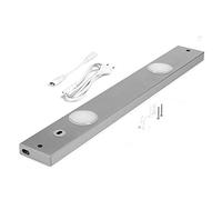 NCC-Licht Réglette LED Peppa 60 cm Titan 7 W 450 lm Blanc Chaud 3000 K avec capteur