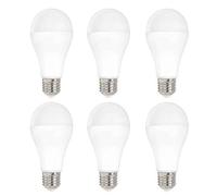 NCC-Licht Spectrum Lot de 6 ampoules LED en forme de poire 18 W = 120 W E27 mat 1800 lm Blanc neutre 4000 K 220° (4000 K)