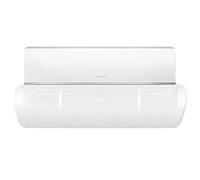 Ncheli Déflecteur Climatiseur, Pare-Vent Murale 180° Réglable, Fixation Sans Perçage 90x27cm, Protège du Courant d'Air pour Bébé et Grossesse, Blanc Pur