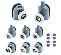Ncheli Kit 8 Roulettes Porte Douche 25mm pour Verre 4-6mm