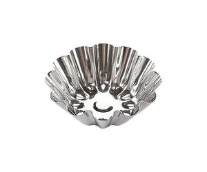 Ncheli Moules tartelette reutilisables 6cm,20pcs chrysantheme moule dessert | inoxydable 430.Compatible four et friteuse à air,réutilisable pour tarte aux œufs,flan, pudding.Lavage à la main uniquement