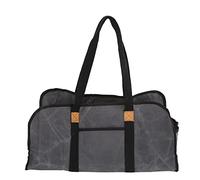 NDiyueAa Grand Support en rondins de Bois de Chauffage Durable pour Sac en Toile ciré à Gris foncé Robuste