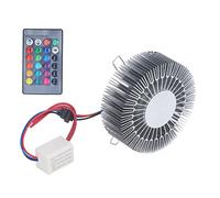NDNCZDHC Applique murale LED 85-277 V 3 W RGB en aluminium, applique murale fleur de soleil avec télécommande pour chambre à coucher, salon