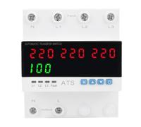 NDNCZDHC Commutateur de transfert automatique 100 A Commutation triphasée Protecteur de sous-tension pour générateur d'énergie domestique Onduleur de réseau Affichage LED à 4