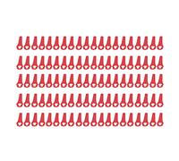 NDNCZDHC Lot de 100 lames de coupe en plastique en forme de gourde pour tondeuse à gazon manuelle et tondeuse à gazon (rouge)