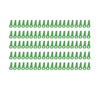 NDNCZDHC Lot de 100 lames de coupe en plastique en forme de gourde pour tondeuse à gazon manuelle et tondeuse à gazon (vert)