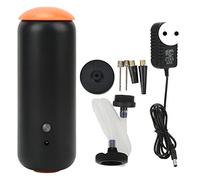 NDNCZDHC Mini pompe à air portable, compresseur d'air à main ou voyage à la maison, 100-240 V, noir et orange (prise américaine)