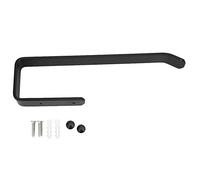 NDNCZDHC Porte-serviettes en alumine spatiale Porte-papier hygiénique Rouleau de papier de salle de bain Rangement mural suspendu (417632 black extended tissue hook)