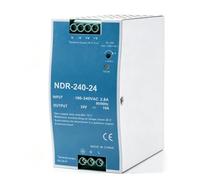 NDR-240-24 Bloc d'alimentation pour rails DIN 24 V 10 A 240 W | Entrée 100-240 VAC, sortie DC 24 V 10 A, plusieurs fonctions de protection, modèle industriel NDR-240 W-24 V