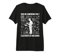 ne comprenez Pas Électricien électricité Lumière Ouvrier T-Shirt Haut de Gamme