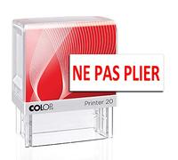 Ne pas plier Colop P20 auto-encreur bureau stationnaire tampon en caoutchouc personnalisé Mini tampon personnalisé rouge 14 X 38 Mm