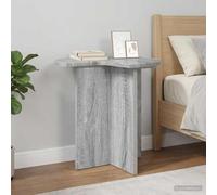 Nebuln Table d'appoint gris Sonoma Ø 39 x 38 cm, table de salon, table de chevet, table console pour chambre à coucher, couloir, entrée, étagère pour lampe, livre, boisson, télécommande