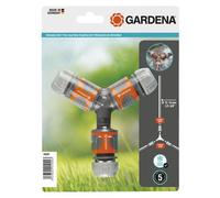 Nécessaire de dérivation GARDENA en Y pour arrosage 13 mm (1/2') et 15 mm (5/8') - 1828720