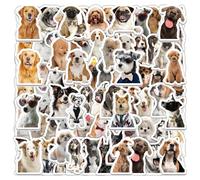 NECXON Autocollants pour Chiens, 100 pièces Autocollants Amusants Mignons imperméables pour Chiots Animaux de Compagnie pour Amoureux des Chiens réfrigérateur Scrapbooking carnet Bouteille d'eau