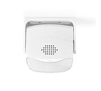 NEDIS Alarme de Porte avec détecteur de Mouvement et Carillon 80 DB, Montage Mural et Plafond, Blanc