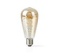 Nedis Ampoule Connectée Wi-Fi LED 4.9W 360lm E27 SmartLife Format ST64 Blanc