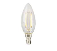 Nedis Ampoule LED à Filament Rétro E14 2,2 W 470 lm en Forme de Bougie Transparent