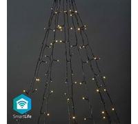 Nedis SmartLife - LED Décorative - Arbre - Blanc Chaud - 200 LED's - Extérieur - Motifs de Mouvement - 10 x 2m - Android/IOS