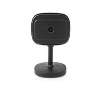 Nedis, Caméra d'intérieur intelligente Full HD 1080p avec vision nocturne, noir